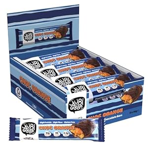 Yubi Choc Orange – 12 Pack – Protein Bars – 99 Calories, High Protein, High Fibre, Low Sugar, Gluten Free and Dairy Free – Healthy Snacks/Nutrition Bar – Chocolate Bars – 420g