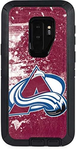 Skinit Decal Skin Compatible with OtterBox Defender Galaxy S9 Plus - Officially Licensed NHL Colorado Avalanche Frozen Design