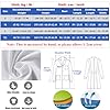 CoatCool Camice Bianco da Laboratorio, Camice Medico Donna, Cotone Camice per Laboratorio di Chimica Camice Infermiere Maniche Lunghe Camice da Laboratorio Chimico per Studenti Scuola Cosplay, S