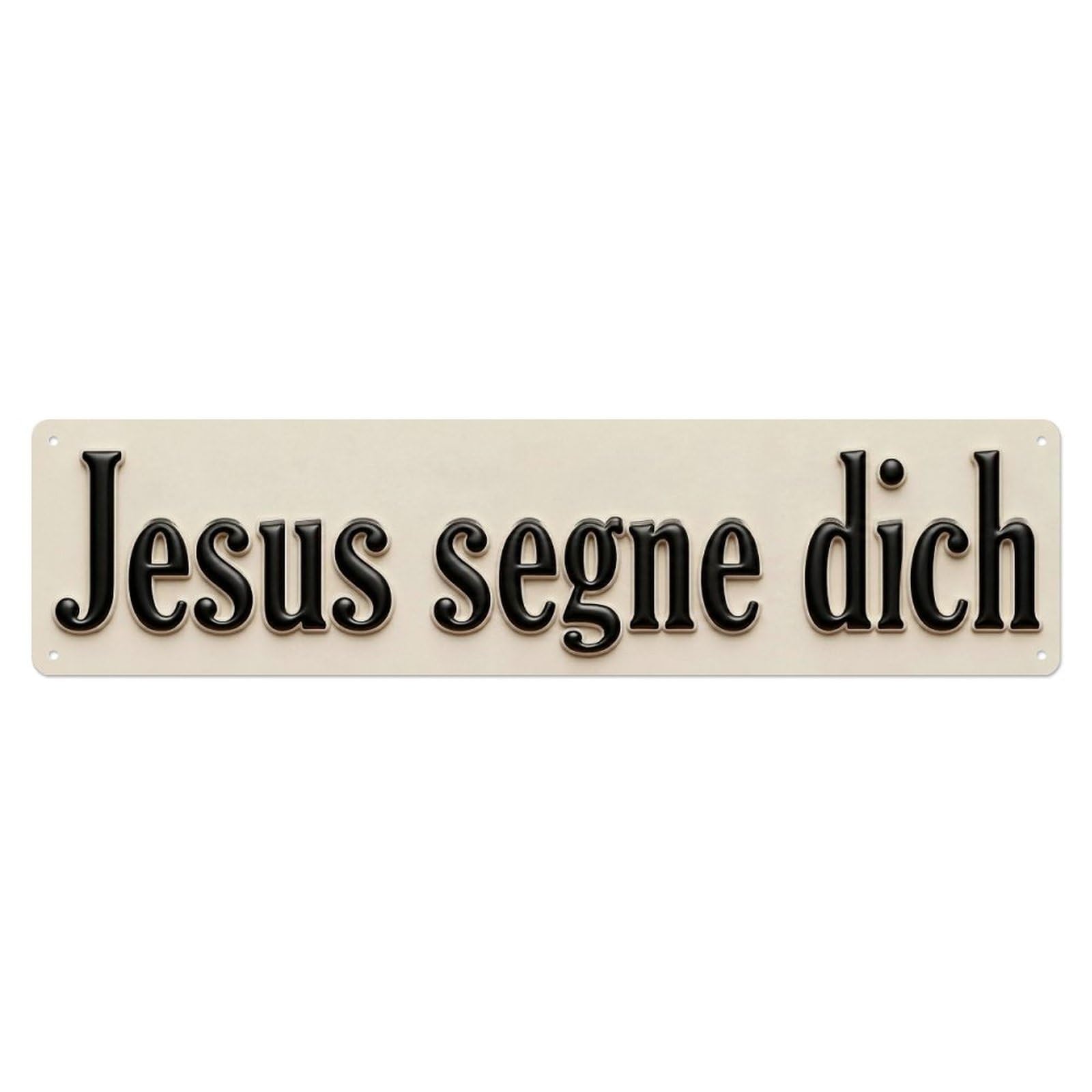 Okahys 4X16inch(10X40cm) Jesus Segne Dich Blessing Grace Artwork Vintage Metal Tin Sign