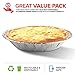 Stock Your Home 6 Inch Aluminum Foil Pie Pans (50 Count) - Disposable & Recyclable Mini Tins for Bakeries, Cafes, Restaurants - Durable for Baking, Fruit Tarts, Quiche