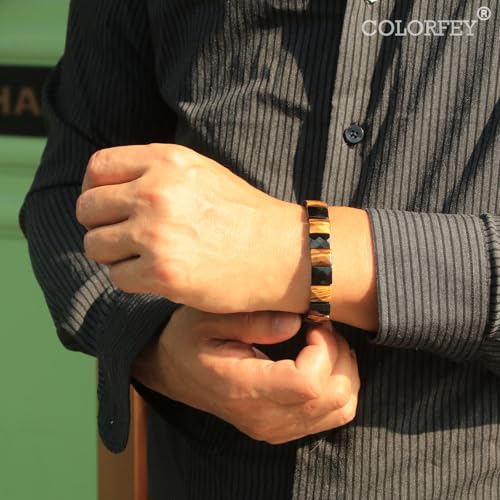 Protection Crystals Beaded Bracelets for Men Mens Bracelet Healing Tiger Eye Black Obsidian Stone Bracelets Unique Gift for Men, Drawstring Crystal Bracelet for Mens Handmade Gift for Him2