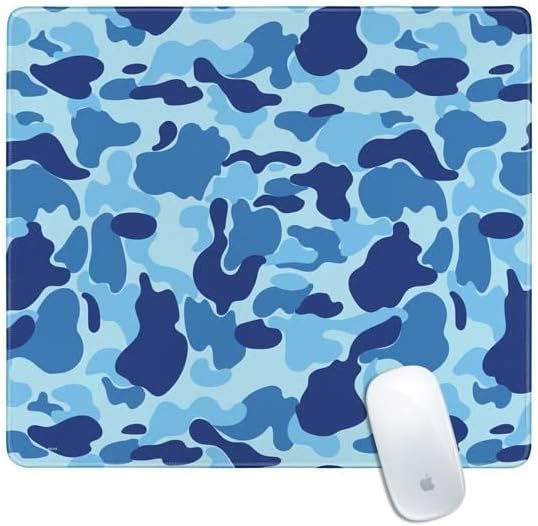 Vista 21 de Skinit Alfombrilla de mouse grande para juegos, diseño de camuflaje de dientes de tiburón con bordes cosidos, impermeable, base de goma