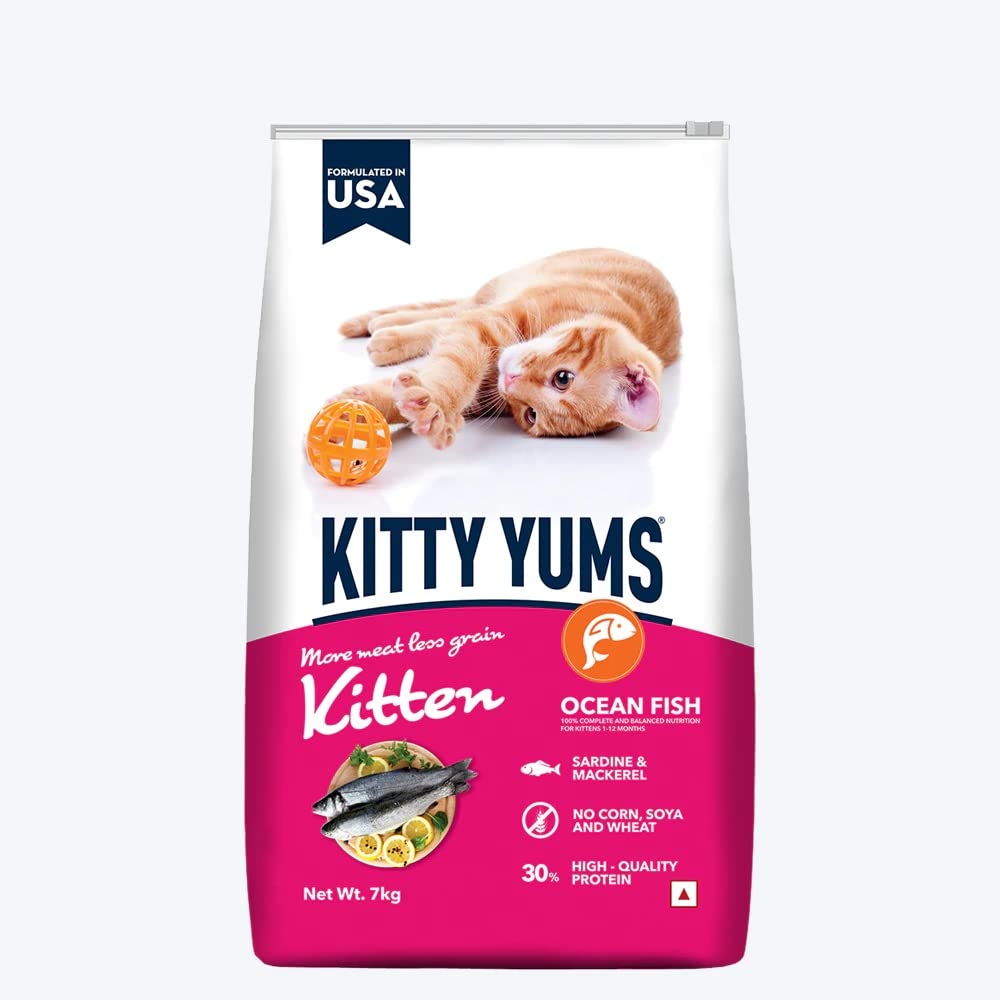 Kitty Yums Kitten (1-12 Months) Dry Cat Food - Ocean Fish (7Kg) (B09YRB4CGP) Amazon Price History, Amazon Price Tracker
