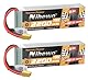 Nihewo 4S Lipo Akku 14.8V 2200mAh RC Akku Soft Case 100C mit XT60 Stecker für FPV Drohne RC Quadcopter Helikopter Flugzeug Auto LKW Boot RC Modelle (2 Stück)