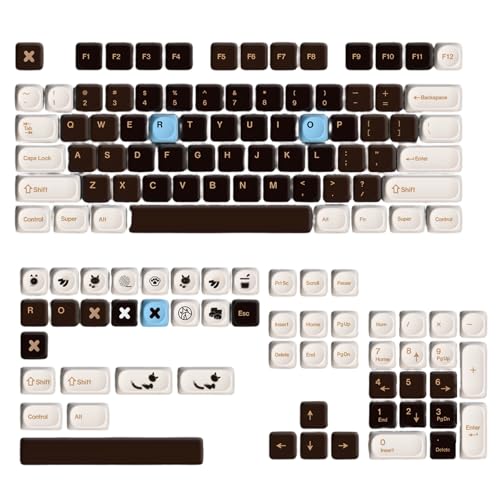 Touches PBT MOA effet céramique miroir pour clavier de jeu