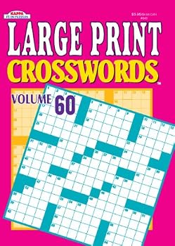Paperback Large Print Crosswords Volume 60 Book