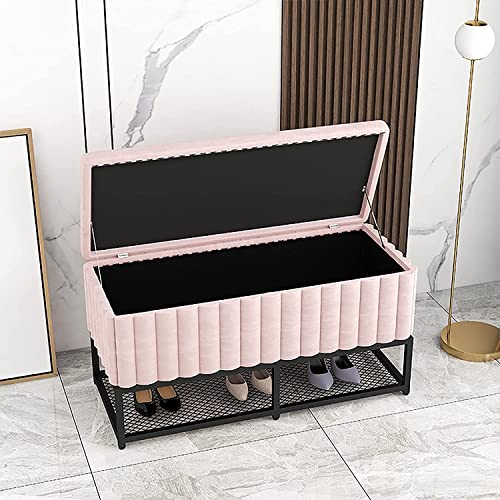 Banc de rangement de chaussures de luxe 60cm en métal moderne - 6