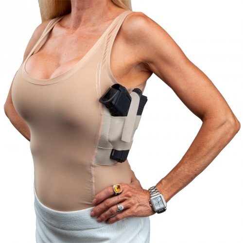 UnderTech UnderCover Women's Concealment Tank Top Single Shirt - Nude - X-Small