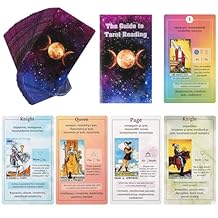 Tarot Cards for Beginners with Guide Book, Classic Tarot Cards with Meanings on Them, Tarot Decks for Tarot Learners
