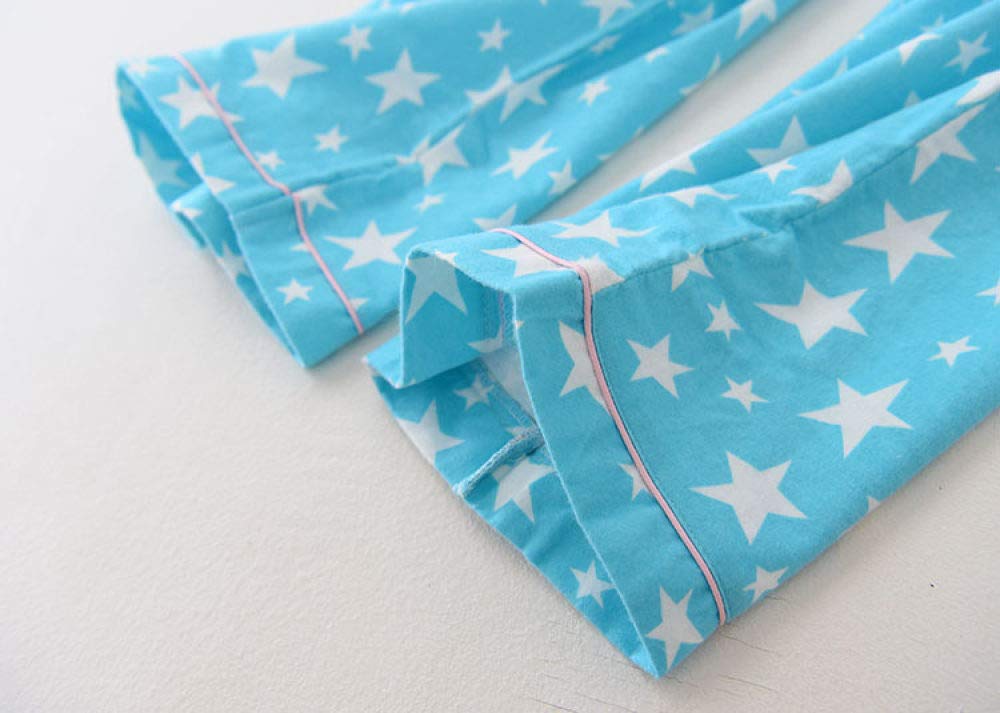 Conjunto De Pijamas De Mujer, Conjunto De Pijama Suave Conjuntos De Salón Con Estampado De Estrellas De Algodón Tejido Top & Pantalones Con Botones Pjs Set Ropa De Dormir De Manga Larga Ropa De Do