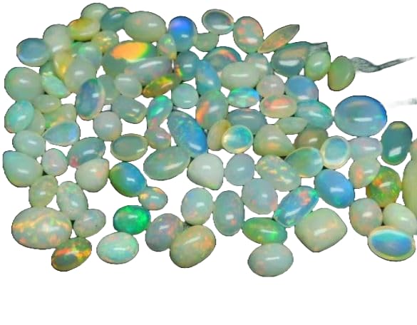 Opale multi feu en vrac naturelle 6x4 mm pour création bijoux