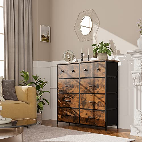 Nicehill Dresser for Bedroom with 10 Drawers, Storage Drawer Organizer