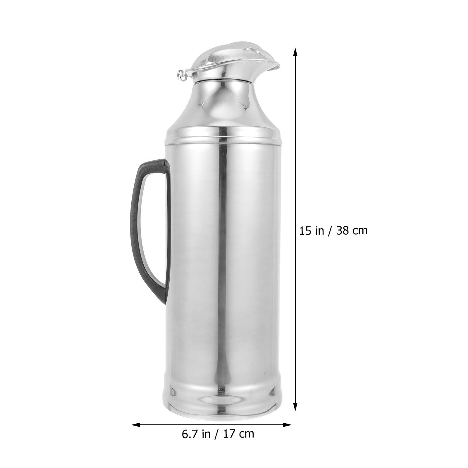 COHEALI Botella Térmica Gran Capacidad de Acero Inoxidable Interior de Vidrio Aislante y Portátil para Uso en Casa u Oficina
