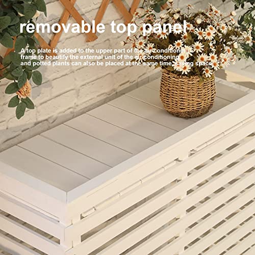 Cubiertas de madera para aire acondicionado de diseño exterior Premium 3