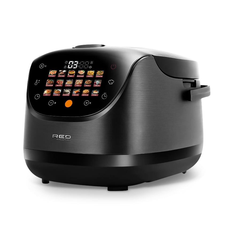 Multikocher RED COLORSENSE MC200 DE (Deutsch) 5L 10-in-1 Multifunktionskocher, Slow Cooker, Reiskocher & Dampfgarer, Digitales Display, Antihaftbeschichtung