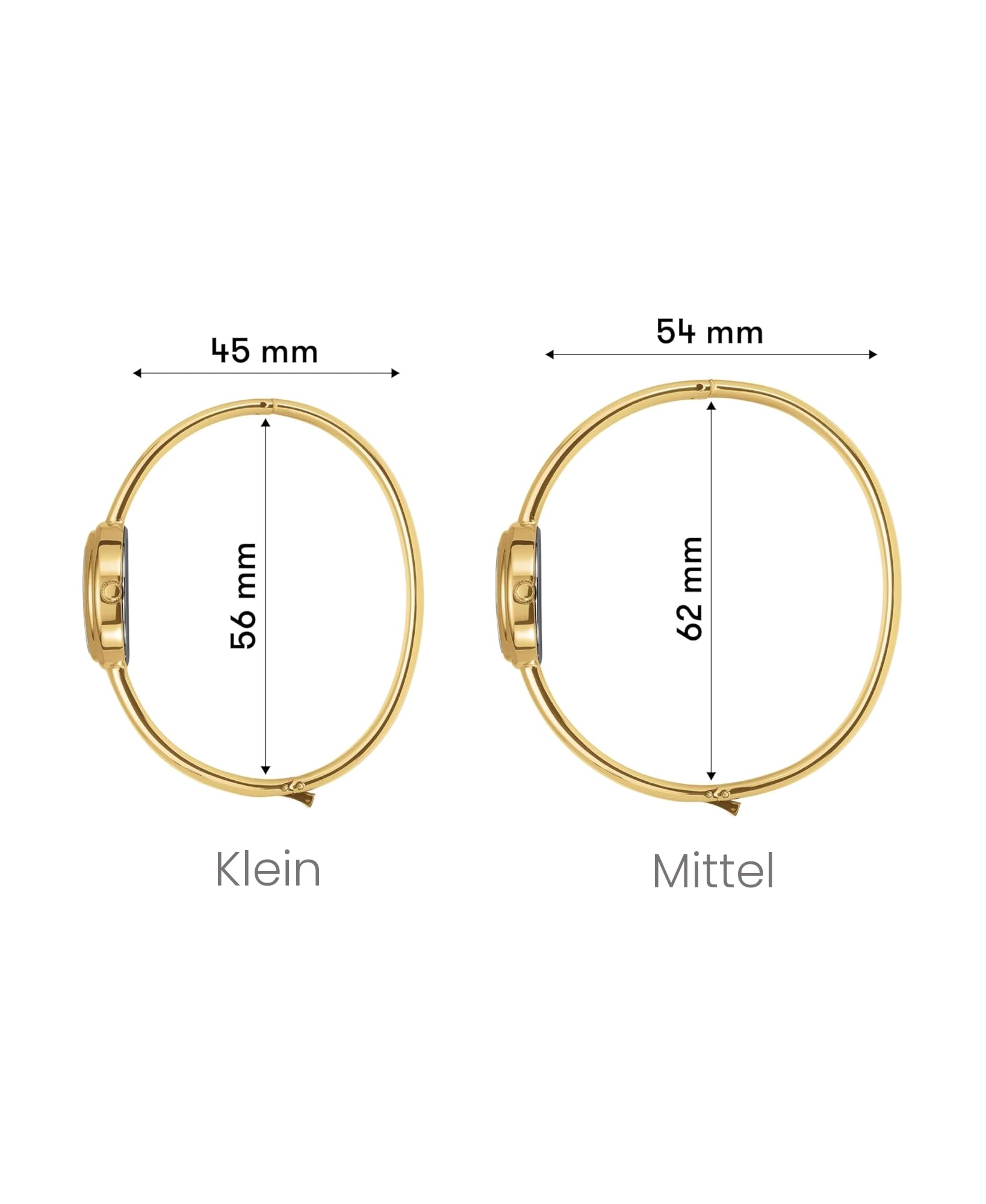 Rosefield Bangle Damen-Armbanduhr Weißes Perlmutt Zifferblatt 23K Vergoldetes Stahlarmband 19.5x23.5 mm