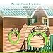 TomCare Garden Hose Holder Heavy Duty Water Hose Holder Solid Metal Hose Hanger Wall Mount Decorative Durable Garden Hose Storage Hose Reel Hose Organizer for Outside Yard, Black