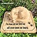 Cat Memorial Stones Grave Markers with A Sleeping Cat Statue on The Top - Cat Garden Stones Grave Stones Cemetery Markers Sympathy Cat Memorial Gifts Loss Gifts Outdoors, 8.5