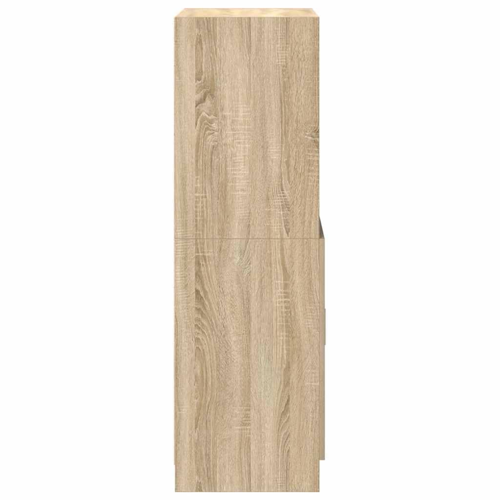 Armoire de cuisine chêne sonoma 57x41,5x131,5cm bois ingénierie
