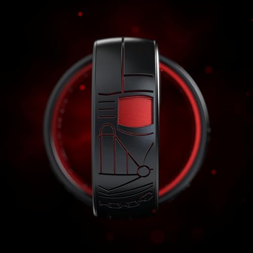 Miniatura 2 de Enso Rings Anillo de silicona clásico grabado de Star Wars, 0.315 in de ancho, 0.085 in de grosor