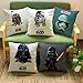 JWEK Federa Set di 5 Federa in Lino Star Wars Stampa copriletto Federa Divano Auto Decorazione della casa Federa Decorazione 45X45 cm