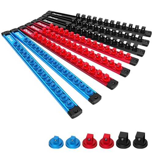 DIKTALK 8PC Magnetic Socket Organizer Set, for...