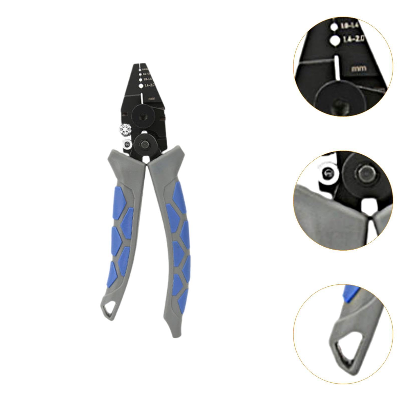 Pinza para Pesca Multifunción Ergonómica de Cable Profesional Herramienta de Crimpado Ligera Y Resistente Accesorio para Equipo de Pesca