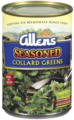Allen's Seasoned Collard Greens - Southern Style 14 oz (Pack of 8)