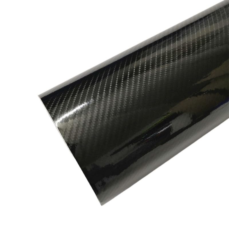 Autofolie 4D 5D 6D Schwarz Carbon Faser Vinyl Film Auto Wrap Film 5D Rolle Auto Aufkleber Auto Sport Außen Zubehör Film Car Wrapping Folie(6D Carbon Fiber,50cmx600cm)