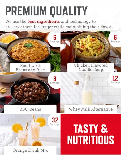 image for ReadyWise Emergency Food Supply - 132 Servings, Survival Bucket, Dehyd