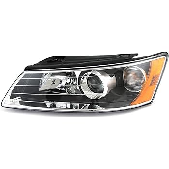 Amazon Com For Hyundai Sonata Headlight 2006 2007 Driver Left Side Headlamp Assembly Replacement Automotive