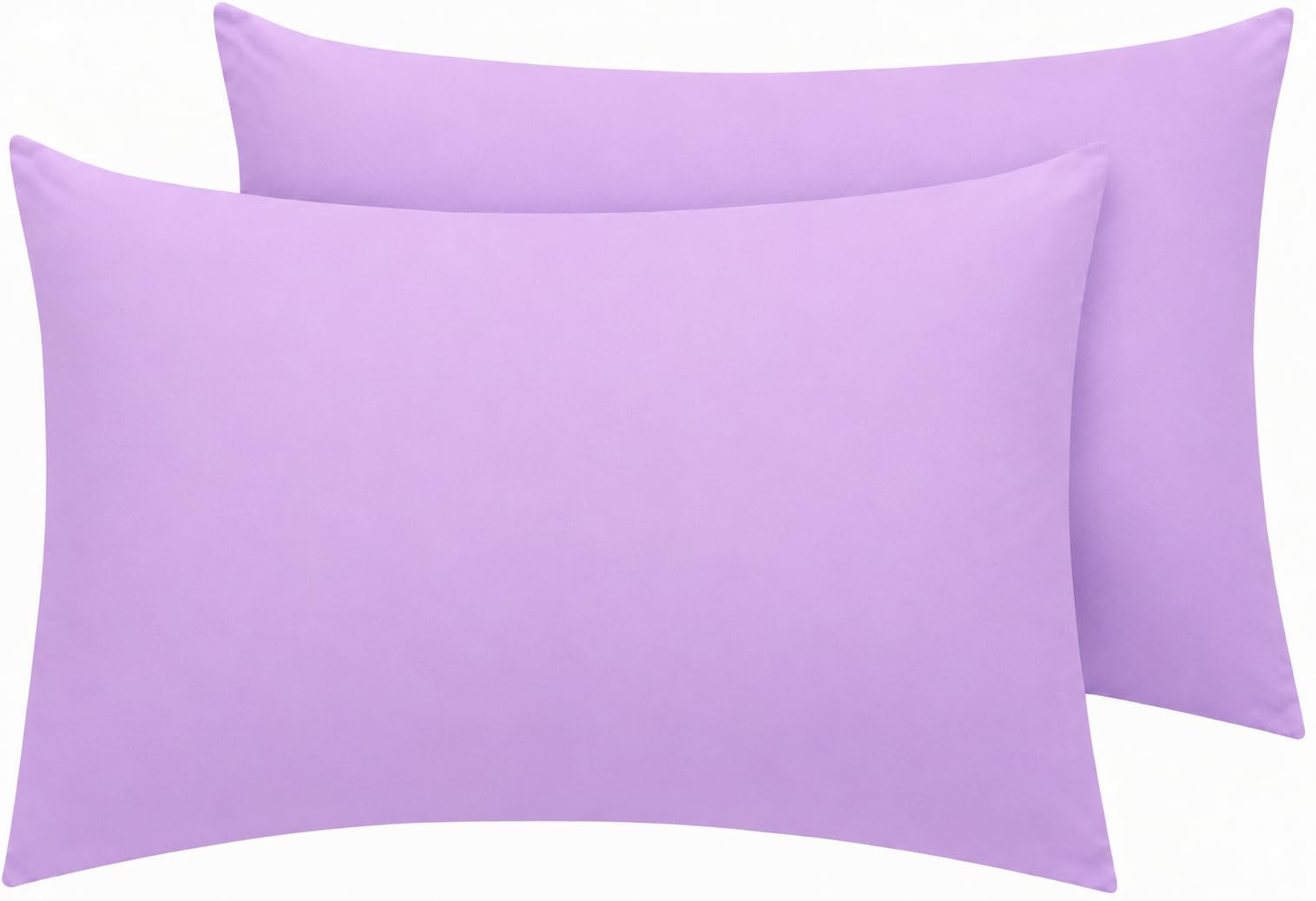 Nightzone Lilac Pillowcase Pack Of 2 Housewife Luxury Percale Pillowcase 50X75cm 100% Polycotton Plain Dyed Pillow Cases (50 X 75 Cm, )