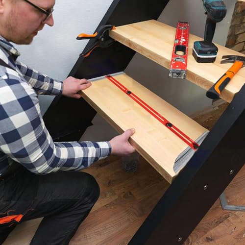 Gabarit de mesure réglable pour escaliers et cloisons sèches 49.5cm