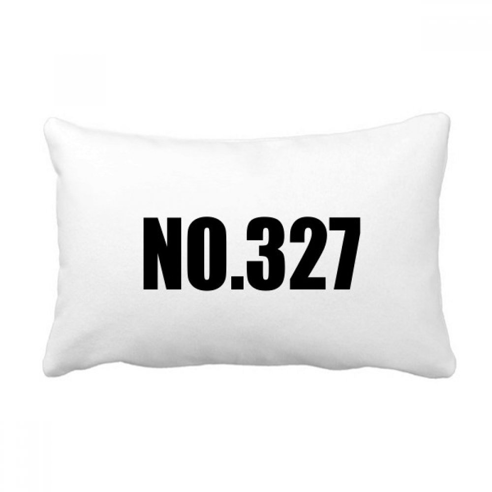 Coussin No.327 Chanceux Numéro oreiller lombaire canapé décoration maison 40x60cm
