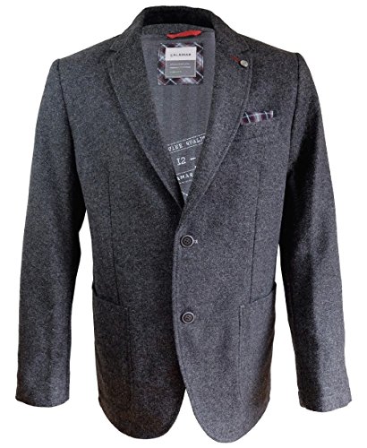 Calamar Herren 142230, 2155 Sakko, Schwarz (Anthra 7), (Herstellergröße: 56)