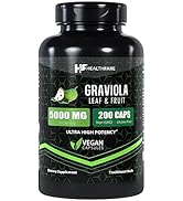 Healthfare Graviola Capsules 5000mg Leaf & Fruit Extract | 200 Capsules | High Potency | Soursop ...