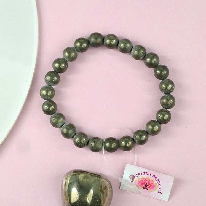 Image of Reiki Crystal Products Certified Natural Crystal Stone 8 mm Round Beads Bracelet for Men & Women | Reiki Charged Gemstone Bracelet | Multiple Stone Variants Available