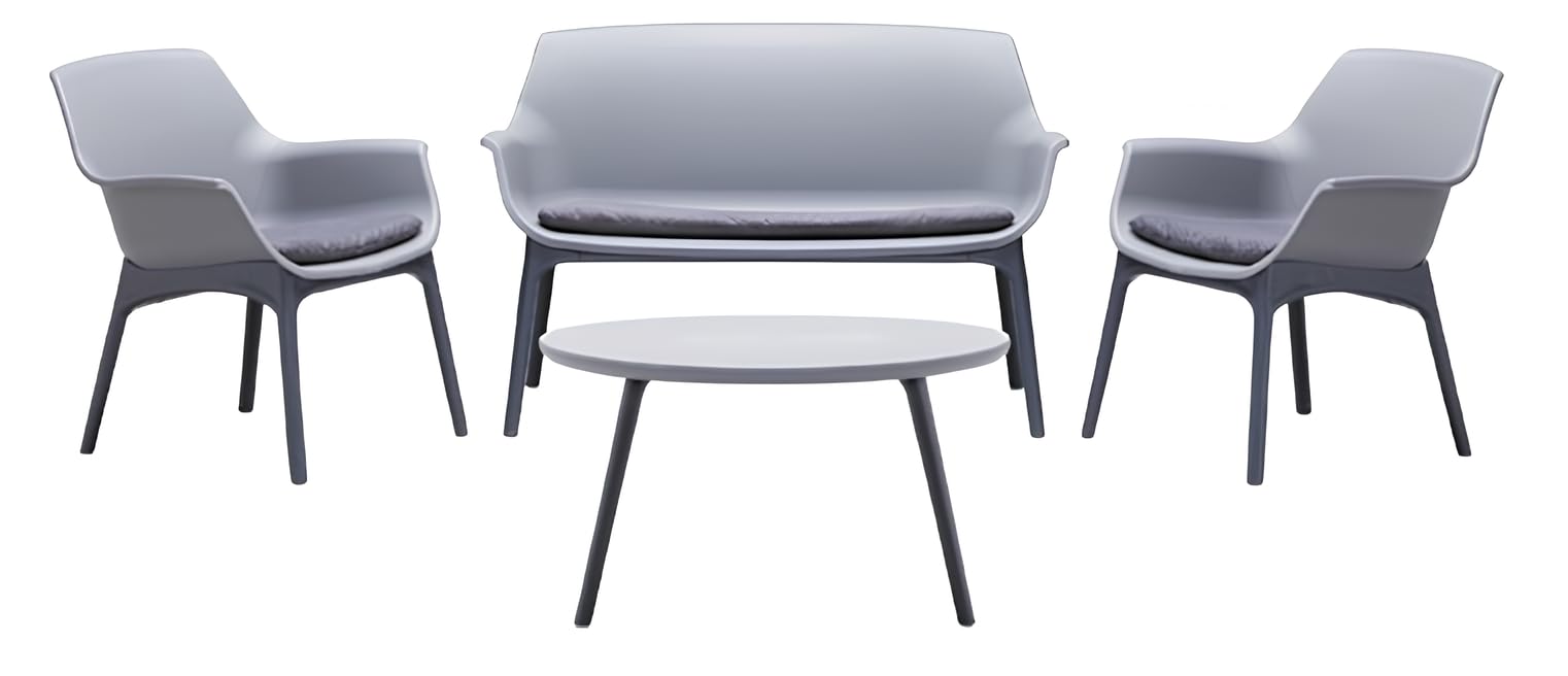 BICA Luxor Lounge Set Grigio/Antracite Giardino
