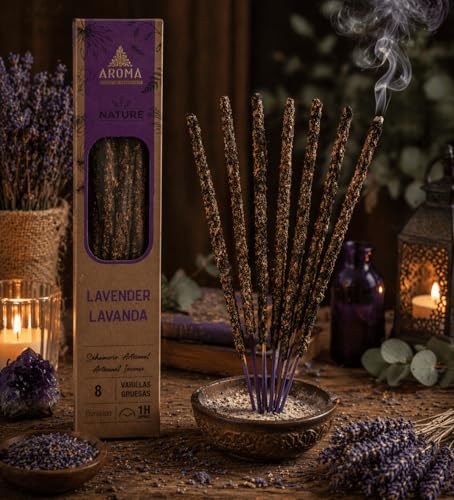 Miniatura 6 de Incienso Orgánico Natural Aroma Nature - Hecho A Mano - Sin Productos Tóxicos - Sin Crueldad Animal - Hostenatura Lavanda