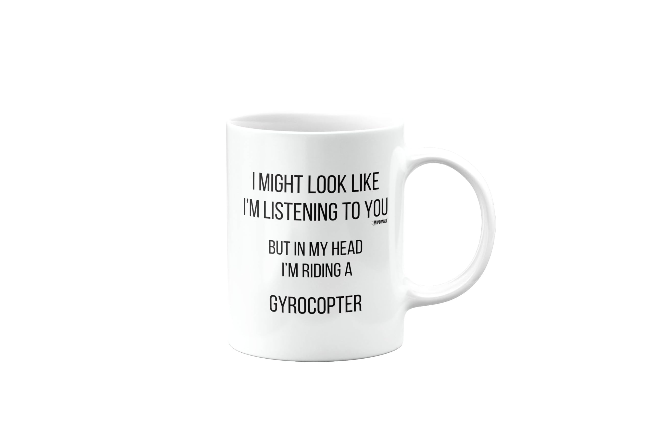 Gyrocopter, Birthday Gifts for Men or Women or Bestfriend, Funny Mug, Joke, Gag or Silly, Gift for Someone who Loves, Secret Santa, Presents for Christmas, I'm Riding, mm-CA_231_63