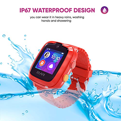 Elari Reloj Inteligente para niños, IP67 a Prueba de Agua con Llamadas de Audio y Video, 2G, 3G, 4G LTE, Soporte WiFi, Reproductor de MP3, GPS, LBS y botón dedicado SOS