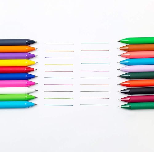 Miniatura 6 de KACO Bolígrafos de tinta de gel retráctil suaves al tacto, 0.5mm, punta fina