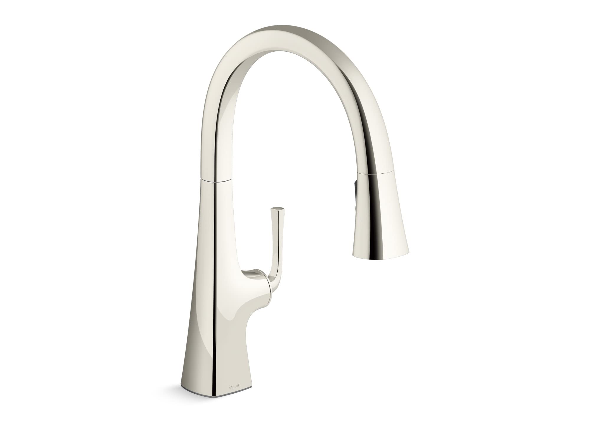 Kohler 22062-SN Graze Kitchen Sink Faucet, Vibrant Polished Nickel