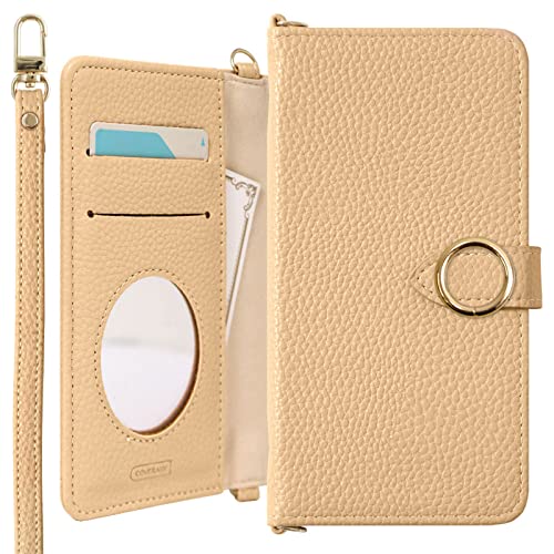 COVERARY �݊��i/���� Redmi Note 15 Pro 5G �P�[�X �蒠�^ �V���v�� ������� �S�[���h �����O �X�g���b�v �x���g�t�� �X�g���b�v�t��[�x�[�W��]Softbank 100062725