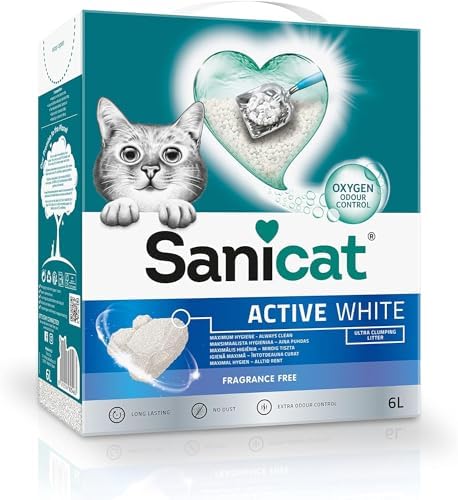 Sanicat - Unscented Clumping Cat Litter, Made of natural minerals with guar...