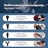 Pistola de massagem portátil de tecido profundo para atletas, pistola Fascial para alívio da dor, massageador muscular portátil e elétrico para academia, escritório, casa, pescoço, glide
