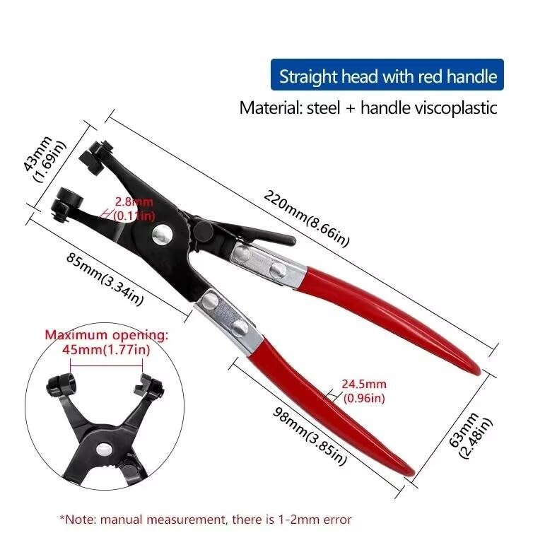 1Pcs Water Pipe Hose Flat Band Ring Type Tool Auto Removal Tools Universal Car Hose Clamps Pliers for Garden Car Truck Accessories