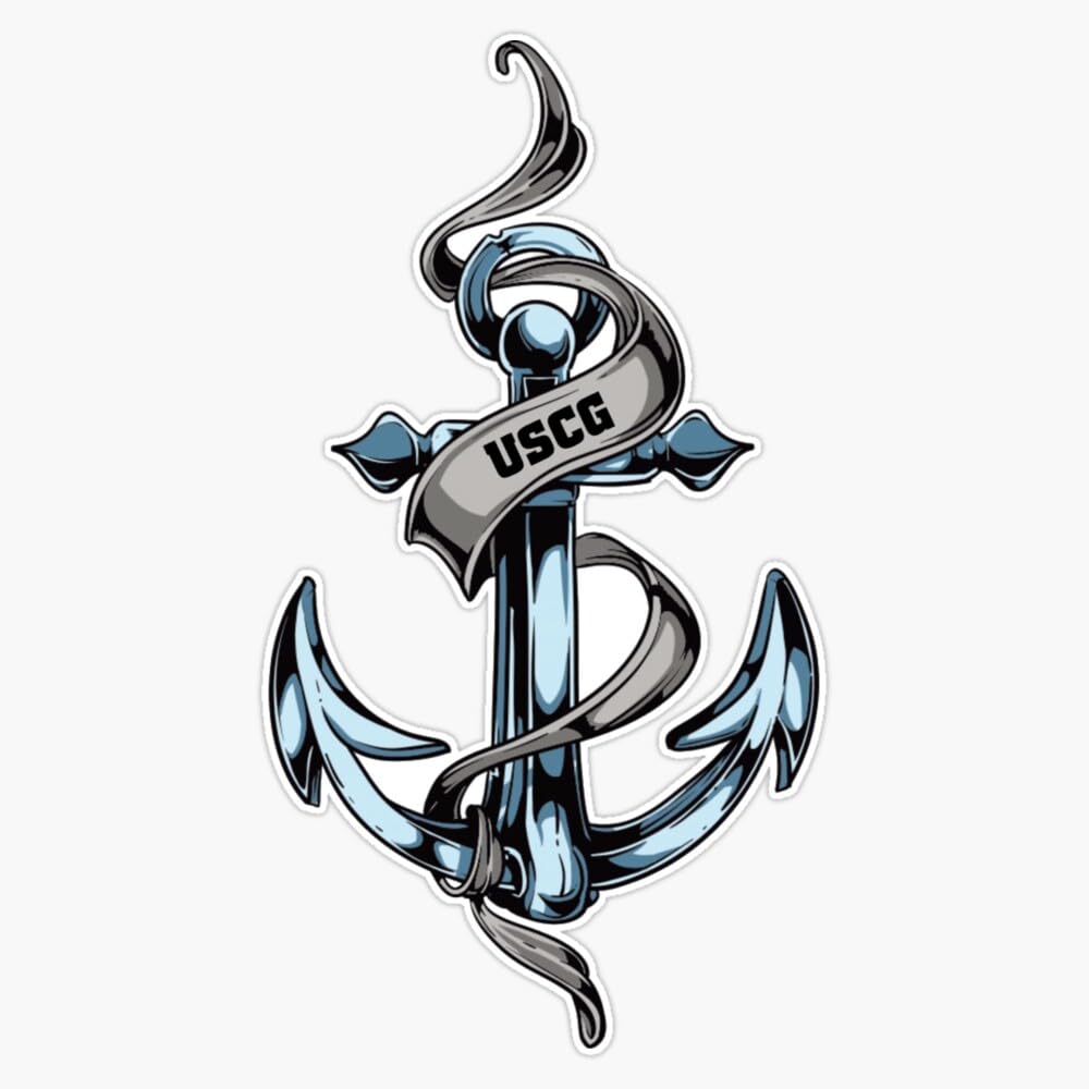 United States Coast Guard Window Bumper Sticker Decal 5"