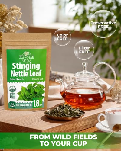 Image of 1.8 oz. Dried Nettle Leaf Tea Ortiga Planta Stinging Nettle Leaf Herb (Urtica Dioica) - 50g Herbal Tea Ortiga Verde Te